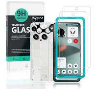 Ibywind for Nothing Phone (3) 5G Screen Protector,2-Pack,9H Hardness Tempered Glass with Camera Lens Protector,Easy Installation Tool,Bubble-Free,Fingerprint Unlock,Anti-Shatter,Anti-Scratch