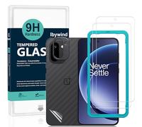 Ibywind for OnePlus 15R 5G Screen Protector,2-Pack,9H Hardness Tempered Glass with Camera Lens Protector,Easy Installation Tool,Bubble-Free,Fingerprint Unlock,Anti-Shatter,Anti-Scratch