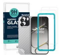 Ibywind for OnePlus Nord CE6 Screen Protector,2-Pack,9H Hardness Tempered Glass with Camera Lens Protector,Easy Installation Tool,Bubble-Free,Fingerprint Unlock,Anti-Shatter,Anti-Scratch