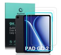 Ibywind for OnePlus Pad Go 2 Screen Protector,2-Pack,9H Hardness Tempered Glass with Easy Installation Tool,Bubble-Free,Fingerprint Unlock,Anti-Shatter,Anti-Scratch