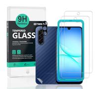 Ibywind for Samsung Galaxy A17 5G Screen Protector,2-Pack,9H Hardness Tempered Glass with Camera Lens Protector,Easy Installation Tool,Bubble-Free,Fingerprint Unlock,Anti-Shatter,Anti-Scratch