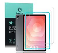 Ibywind for Samsung Galaxy Tab S11 Screen Protector,2-Pack,9H Hardness Tempered Glass with Easy Installation Tool,Bubble-Free,Fingerprint Unlock,Anti-Shatter,Anti-Scratch