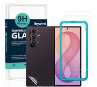 Ibywind for Samsung Galaxy Z Fold8 Ultra 5G Screen Protector,2-Pack,9H Hardness Tempered Glass with Camera Lens Protector,Easy Installation Tool,Bubble-Free,Fingerprint Unlock,Anti-Shatter
