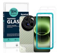 Ibywind for vivo X300 Ultra 5G Screen Protector,2-Pack,9H Hardness Tempered Glass with Camera Lens Protector,Easy Installation Tool,Bubble-Free,Fingerprint Unlock,Anti-Shatter,Anti-Scratch