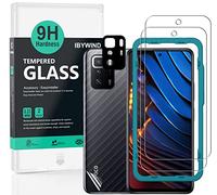 Ibywind for Xiaomi Poco X3 GT/Redmi Note 10 Pro Screen Protector,2-Pack,9H Hardness Tempered Glass with Camera Lens Protector,Easy Installation Tool,Bubble-Free,Fingerprint Unlock,Anti-Shatter
