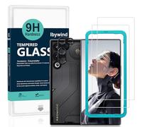 Ibywind for ZTE nubia RedMagic 11 Air Screen Protector,2-Pack,9H Hardness Tempered Glass with Camera Lens Protector,Easy Installation Tool,Bubble-Free,Fingerprint Unlock,Anti-Shatter,Anti-Scratch