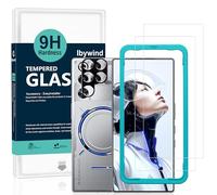 Ibywind for ZTE nubia RedMagic 11 Pro/11 Pro+/11S Pro/11S Pro+ 5G Screen Protector,2-Pack,9H Hardness Tempered Glass with Camera Lens Protector,Easy Installation Tool,Bubble-Free,Fingerprint Unlock