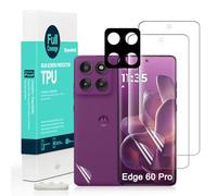 Ibywind ForMotorola Edge 60 Pro 5G Screen Protector, 2 Pack Flexible TPU Film, With 1Pc Camera Lens Protector, 1Pc Back Film, [Bubble Free][Easy Installation][HD Clear][Self-Healing]