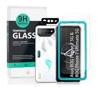 Ibywind Screen Protector For Asus ROG Phone 7 5G/ROG Phone 7 Ultimate 5G 6.7"[2 Pack],9H Hardness Tempered Glass,With 1Pc Camera Lens Protector,Easy to Install