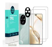 Ibywind Screen Protector For Honor 200 Pro 5G 6.78",with 2Pcs Flexible TPU Film,1Pc Camera Lens Protector,1Pc Backing Carbon Fiber Film [Fingerprint Reader,Easy to install]