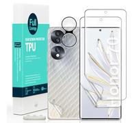 Ibywind Screen Protector For Honor 70 5G 6.67",with 2Pcs Flexible TPU Film,1Pc Camera Lens Protector,1Pc Backing Carbon Fiber Film [Fingerprint Reader,Easy to install]