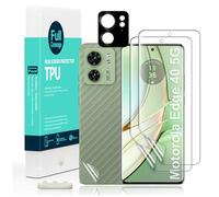 Ibywind Screen Protector For Motorola Edge 40 5G 6.55",with 2Pcs Flexible TPU Film,1Pc Camera Lens Protector,1Pc Backing Carbon Fiber Film [Fingerprint Reader,Easy to install]