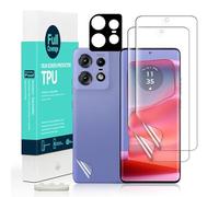 Ibywind Screen Protector For Motorola Edge 50 Pro 5G 6.7",with 2Pcs Flexible TPU Film,1Pc Camera Lens Protector,1Pc Backing Carbon Fiber Film [Fingerprint Reader,Easy to install]