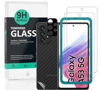 Ibywind Screen Protector For Samsung Galaxy A53 5G 6.5"[2 Pack],9H Hardness Tempered Glass,With 1Pc Camera Lens Protector,Easy to Install