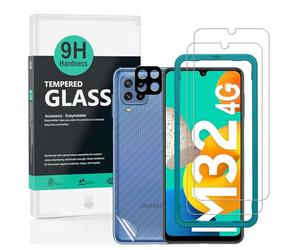 Ibywind Screen Protector For Samsung Galaxy M32 4G 6.4"[2 Pack],9H Hardness Tempered Glass,With 1Pc Camera Lens Protector,Easy to Install