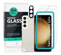 Ibywind Screen Protector For Samsung Galaxy S23+ 5G 6.6"[2 Pack],9H Hardness Tempered Glass,With 1Pc Camera Lens Protector,Easy to Install