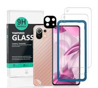Ibywind Screen Protector For Xiaomi 11 Lite 5G/5G NE/4G[2 Pack],9H Hardness Tempered Glass,With 1Pc Camera Lens Protector,Easy to Install