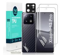 Ibywind Screen Protector For Xiaomi 13 Pro 5G(6.73 Inches),with 2Pcs Flexible TPU Film,1Pc Camera Lens Protector,1Pc Backing Carbon Fiber Film [Fingerprint Reader,Easy to install]