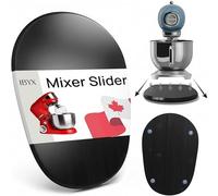 Ibyx Elegant Sliding Appliance Tray for Worktops - Roll-Out Base for Stand Mixer & Heavy Kitchen Appliances - Quiet Wheels, Bamboo