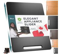 Ibyx Elegant Sliding Tray for Your Coffee Maker & Heavy Kitchen Appliances - Sturdy, Slides Easily from Under The Cabinet (Black, 12”W x 16”D)