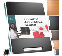 Ibyx Elegant Sliding Tray for Your Coffee Maker & Heavy Kitchen Appliances - Sturdy, Slides Easily from Under The Cabinet (Black, 12”W x 16”D)