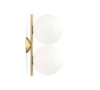 IC C/W1 Double Wall Lamp Brass