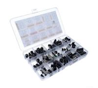 IC Chip Assortment Kit 150pcs Op Amps Oscillators Audio Processors Logic DIP Integrated Circuit Box for Circuit Repair