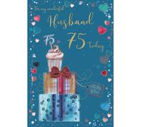 ICG My Wonderful Husband 75 Today Age 75 Birthday Card - Cupcake Presents