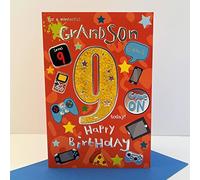 For A Special Grandson on your 9th Birthday Card - 7819 CG