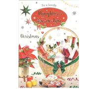 IC&G Christmas Card for Daughter and Son-in-Law, Festive Design, 15 x 23 cm