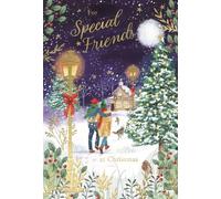 IC&G Christmas Card for Special Friends, Snowy Dog Walk Scene