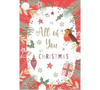 IC&G Christmas Card, To All of You, Traditional Design with Robin, 23 x 15 cm