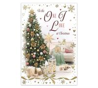 IC&G Christmas Card to the One I Love, Puppy & Christmas Tree Design
