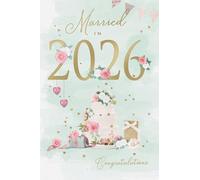IC&G Congratulations Wedding Card - Married in 2026 - Elegant Floral Cake Design - Premium Special Wedding Congratulations Greeting Card with Envelope - Made in the UK by ICG