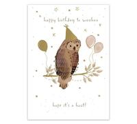 IC&G Funny Birthday Card- Amusing Hoot Joke & Celebration Design with Embossed Foil Finish & Illustrated Inner, Eco-Friendly & Made in the UK