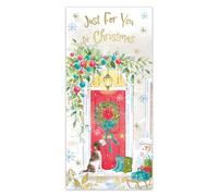 IC&G Money Wallet Christmas Card, Just for You Dog Design