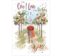 IC&G One I Love Birthday Card - Romantic Paris Eiffel Tower Design - Foil Details - Birthday Card for Women