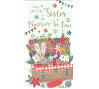 IC&G Sister and Brother-in-Law Christmas Card, 12 x 22 cm, Festive Design