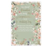 IC&G Special Grandson and Lovely Wife Wedding Card, Sentimental Verse