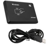 IC/ID Dual-Frequency RFID Scanner, 40 Format UID Coverage, Adjustable Bit, USB Interface, Slim RFID Reader for Access Control System, with Data Cable, 4.1 x 2.7 x 0.4 in / 10.4 x 6.8 x 1 cm