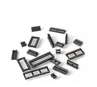 IC Socket DIP6 DIP8 DIP14 DIP16 DIP18 DIP20 DIP28 DIP40 Pins Flat/Round Hole Connector DIP 6 8 14 16 18 20 24 28 40(Flat Foot,24P Wide)