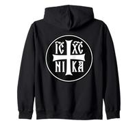 IC XC Nika Cross Symbol - Orthodox Christian Zip Hoodie
