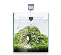 ICA KNAQ20 Nano Aquascape RGB Aquarium Kit, 20 Litres, 26.5 x 26.5 x 32 cm, Waterfall Filter, RGB LED Display, Fish Food, Conditioners, Aqua Gro Substrate, Practical Guide of Aquascaping