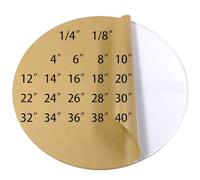 iCAGY Round Acrylic Sheet 1/8 Inch Thick 26 Inch Diameter Clear Plexiglass Sheets Circle Blanks Plastic Disc 1 Pcs