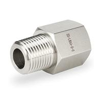 ICAMAS SS316 Reducing Adapter BSP NPT BSPT Pipe Fitting 1/8" 1/4" 3/8" 1/2" 3/4" Connector 3000 psig Work Pressure 316 Stainless Steel 1PC (Color : BSPT, Size : 0.5 M x 0.75 F)