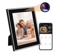 icamdoor Hidden Camera Photo Frame, WiFi Spy Camera with Motion Detection,1080P HD Home Security Cam Wireless Nanny Cam Remote Monitoring Camera for Home/Office/Indoor
