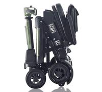 iCan EasyFold X-11 Manual Folding Mobility Scooter - Lightweight 21Kg with Battery, Manual Folding, Long Range, LED Display - Portable Mobility Scooter for Seniors, Class 2, UK Regulated (Green)
