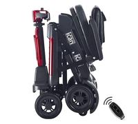 iCAN EasyFold X-12 2026 Automatic Folding Mobility Scooter - Lightweight 22Kg with Battery, Automatic Fold, Long Range, LED Display - Portable Mobility Scooter for Seniors, Class 2, UK Regulated.