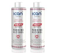 ican london isopropyl rubbing Alcohol 99.9% First aid Antiseptic 1 litre (2 x 500ml)
