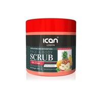 ICan London Mix Fruit Exfoliating and Detoxifying Face and Body Scrub, 500ml